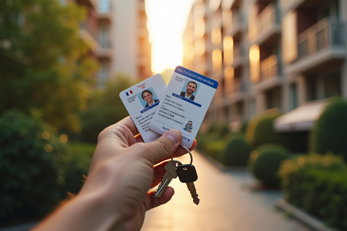 Main tenant une carte d